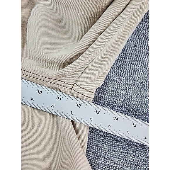 Brunello Cucinelli Skater Jeans Beige Women Relaxed Straight Leg Denim Size 6 - Picture 12 of 13